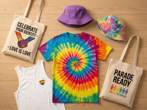 Skræddersy jeres Pride-måned Merchandise med Logo og Branding