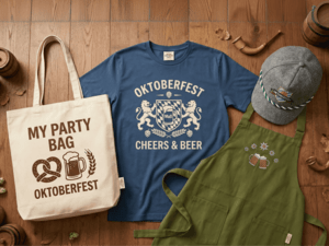Skab unikke Oktoberfest t-shirts med jeres eget logo og branding