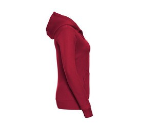 Russell JZ66F - Autentisk hættetrøje med lynlås til kvinder