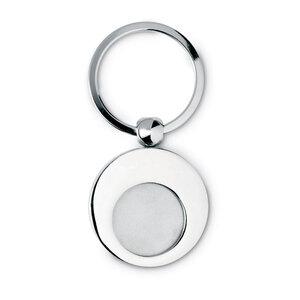 EURING Round Metal Key Ring with Trolley Token - GiftRetail IT3866