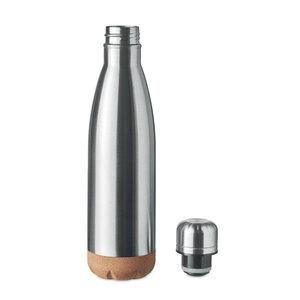 ASPEN CORK Double Wall Stainless Steel Cork Base Bottle 500ml - GiftRetail MO6313