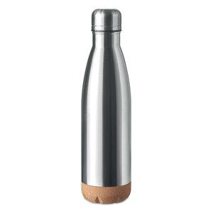 ASPEN CORK Double Wall Stainless Steel Cork Base Bottle 500ml - GiftRetail MO6313