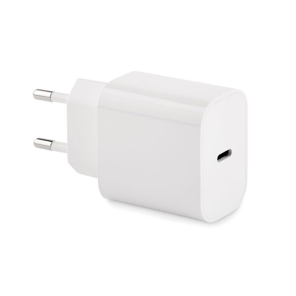 PLUGME 20W USB-oplader med 2 porte og EU- - GiftRetail MO2155