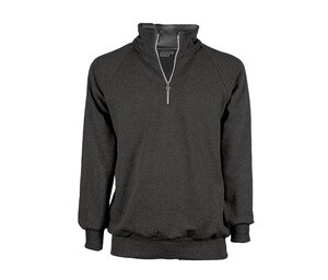 VESTI IT503 - Comfort Fit Raglan Zip Neck Sweatshirt