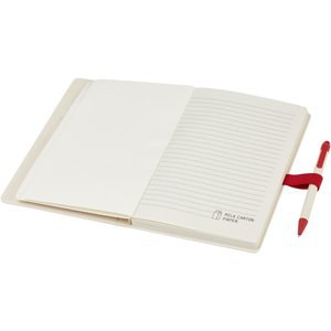 Eco-Friendly Recycled Milk Carton Notebook & Pen Set - EgotierPro 107811