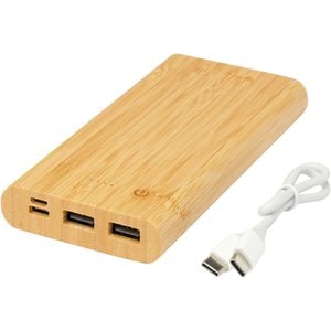Tulda 10.000 mAh bamboo power bank - EgotierPro 124323