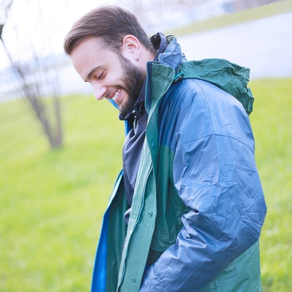 Claps 93038 - Waterproof Hooded Jacket with Elastic Cuffs