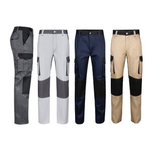 Velilla 36029 - Two-tone multi-pocket twill trousers (240 g/m²), in cotton (35%) and polyester (65%)
