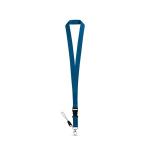Polyester lanyard with metal carabiner - Egotier 94401