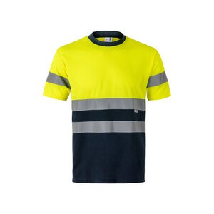 Velilla 36094 - Two-tone bird-eye technical T-shirt (140g/m²), in polyester (100%)