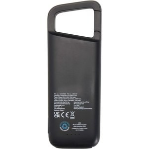 Alkes 5000 mAh 12W recycled plastic water resistant power bank with carabiner - EgotierPro 124470