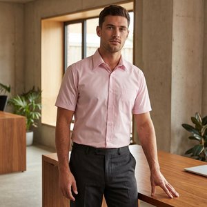 Radsow by Uneek UC710 - Men's Classic Poplin Short Sleeve Shirt with Pocket