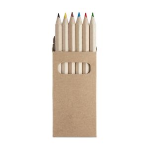 AMAZONIA Set of 6 wooden pencils in a recycled cardboard box