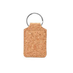 HIBIS Classic natural cork keyring with metal ring