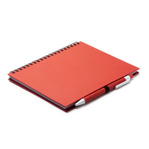 LEYNAX Spiral ring notebook with plain sheets and pen holder - EgotierPro NB7994