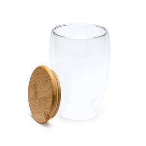 Stamina VA4133 - VERTUS Double-walled glass made of borosilicate glass with bamboo lid