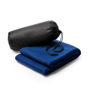 BRANDON Fleece blanket made from RPET recycled polyester with practical pouch - EgotierPro BK5624