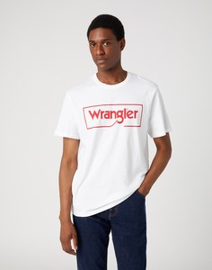 WRANGLER W7H - Organic Cotton Crew Neck Logo Tee by Wrangler