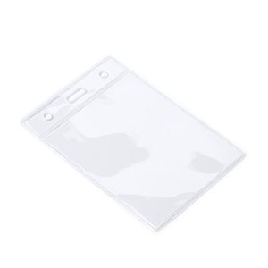 TABOR Transparent PVC badge holder in a vertical design - EgotierPro ID7068