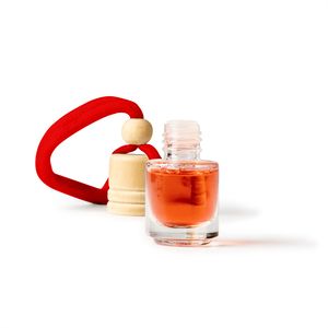 RINDAL Air freshener with different scents in a glass recipient with wooden cap and matching adjustable cord