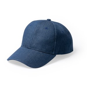 ISBUD 6-panel cap in recycled denim fabric - EgotierPro GO1282