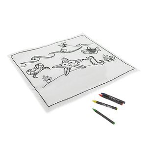 Claps 96890 - Coloring Placemat with Crayon Set