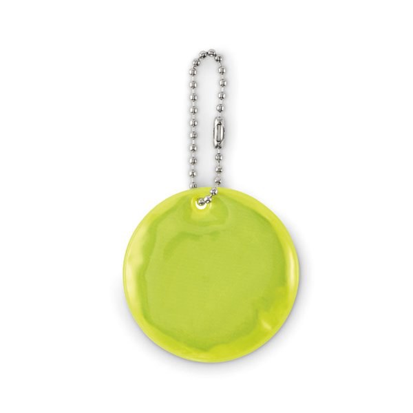 GRIN Round reflective keyring - GiftRetail MO2884