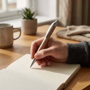 Kuglepen lavet af 100% genbrugspapir og detaljer i genbrugs-ABS (100% rABS) - Egotier 91978