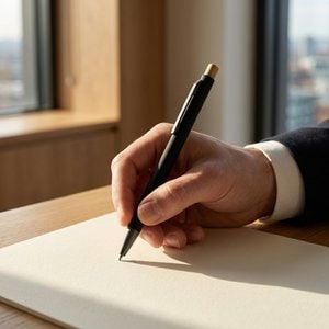 Ballpoint pen in recycled aluminum (100% rAL), with rubber finish - Egotier 91987