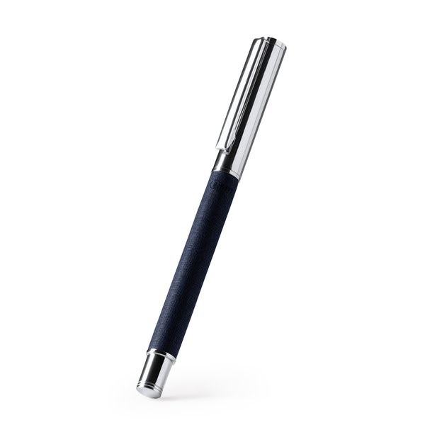 LOMOX Roller ballpoint pen with a metal body combined with recycled RPET polyester