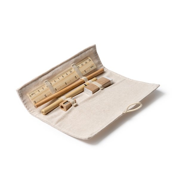 Stamina ET1677 - MOLIX Writing set with ruler made of bamboo