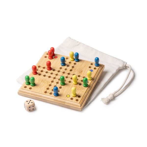 SISCAR Set of parcheesi made of bamboo