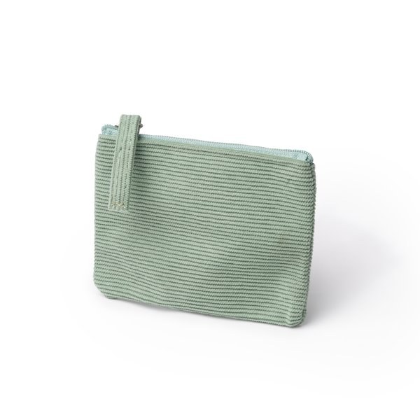 DAKE Purse made of corduroy fabric with zip closure and matching zipper