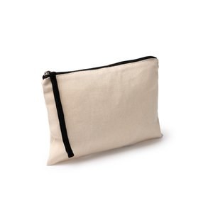 Stamina NE1661 - NASBIL Toiletry bag 100% cotton 260 g/m² with zip closure and colour hanger handle