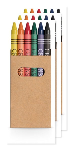 Box with 6 crayon