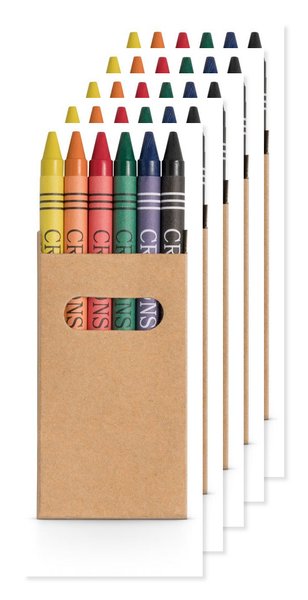 Box with 6 crayon