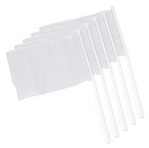 Pack of 5 Stamina PF3103 - CELEB Small flag with stick in different colours and country banners