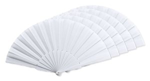 Pakke med 5 Stamina PF3110 - ALBERO Hand fan with plastic ribs and polyester fabric