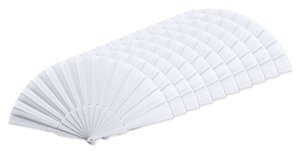 Pakke med 100 Stamina PF3110 - ALBERO Hand fan with plastic ribs and polyester fabric
