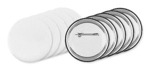 Pack of 50 GiftRetail MO9330 - PIN Customizable Pin Buttons with Paper Inlay
