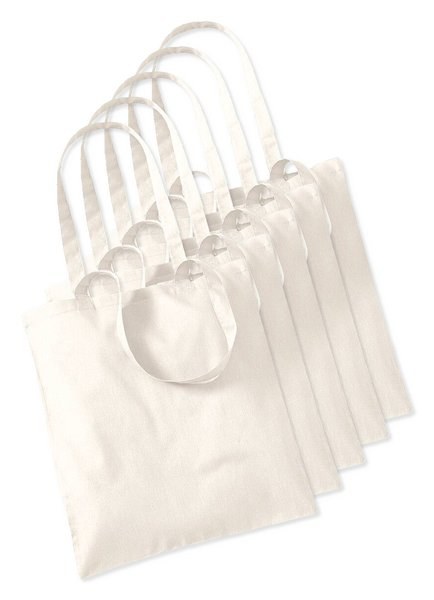 Pack of 50 Label Serie LS42L - Cotton Large Handles Basic Shopper