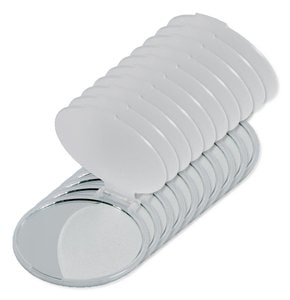 Pack of 10 GiftRetail KC2466 - MIRATE Compact Single-Sided Plastic Make-Up Mirror