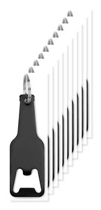 Pakke med 10 GiftRetail MO9247 - BOTELIA Flaskeåbner aluminium