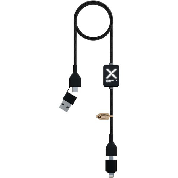 C32 60W switch charging cable with light-up logo