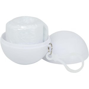 Fog poncho in round plastic container with carabiner - EgotierPro 130164