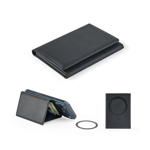 High-capacity PU magnetic wallet with RFID blocking - Egotier 95127