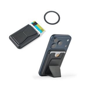 Magnetisk kortholder lavet af PU-læder, fastgøres nemt på bagsiden af ​​din mobiltelefon, med RFID-blokering - Egotier 95130